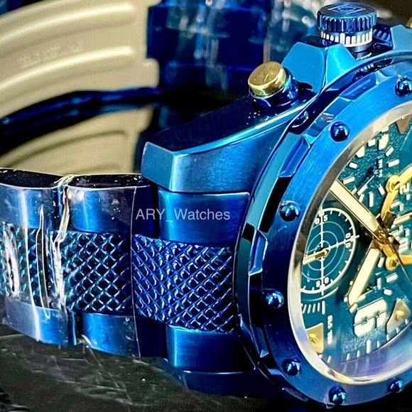 NEW Invicta Coalition Forces 42MM Blue Dial Quartz Blue Bracelet Watch - Picture 4 of 10